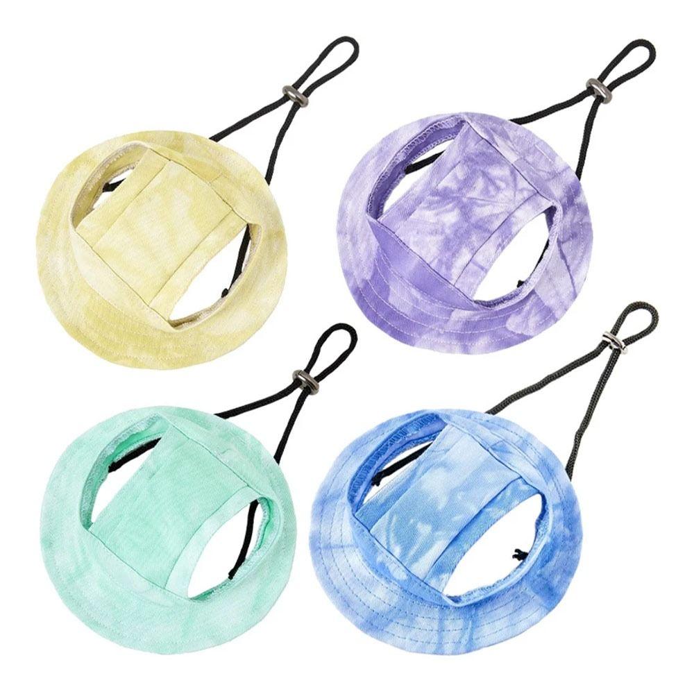 Lightweight Dog Sun Hat Adjustable Small Dog Cat Hats Stylish Dog Bonnet Cap Pet Supplies