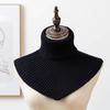 Autumn Winter Knitted Scarf High Lapel Scarf False Collar Wool Neck Protection Scarves Fake Detachablel Warm New  Neckchief