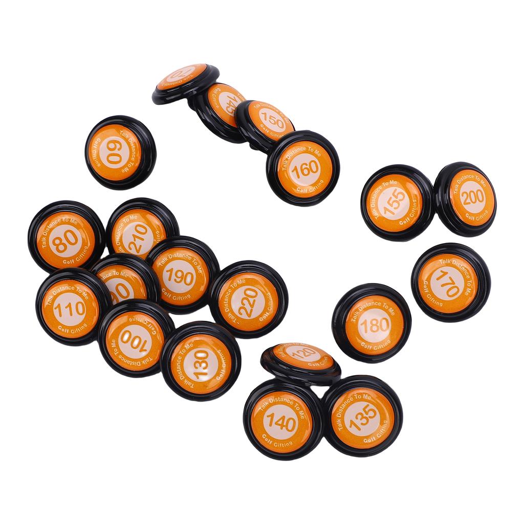 20 шт. маркеры расстояния клуба маркеры положения мяча клубный знак расстояния ярдов ABS для спорта на открытом воздухе оранжевый