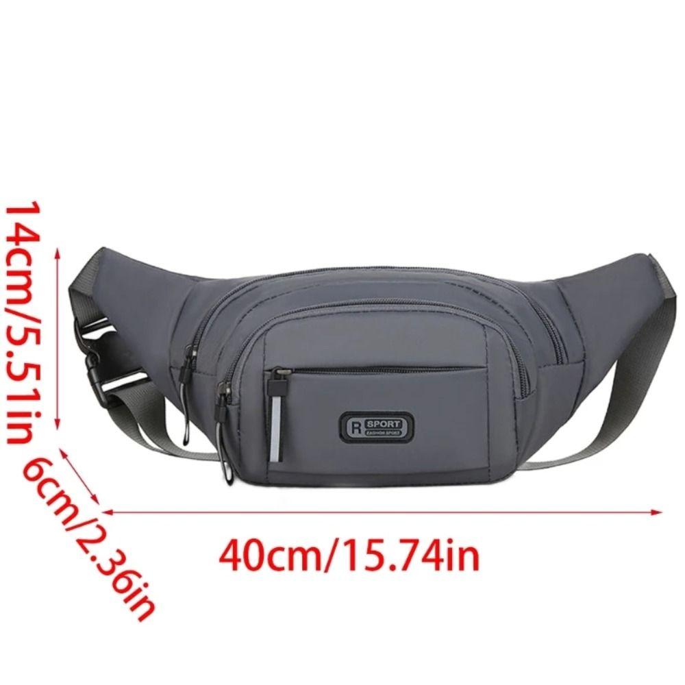 Waterproof Crossbdoy Chest Bag Large Capacity Men Running Pouch Belt Jog Runnning