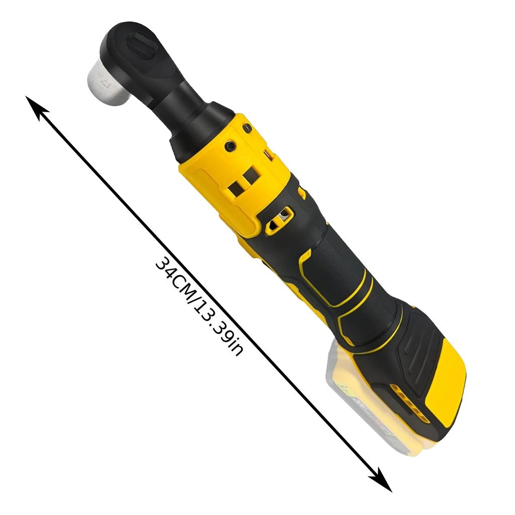Беспроводной гаечный ключ с храповым механизмом, совместимый с аккумуляторами DEWALT 20 В, электрический гаечный ключ с переменной скоростью, 45 фут-фунтов, 400 об/мин