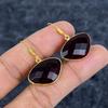 Black Spinel Gemstone Handmade 925Sterling Silver Jewelry Earring 1.38" M-3121