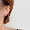 Серьги Star Moon Женская мода Light Luxury Niche Design Sense Star Moon Цирконовые серьги