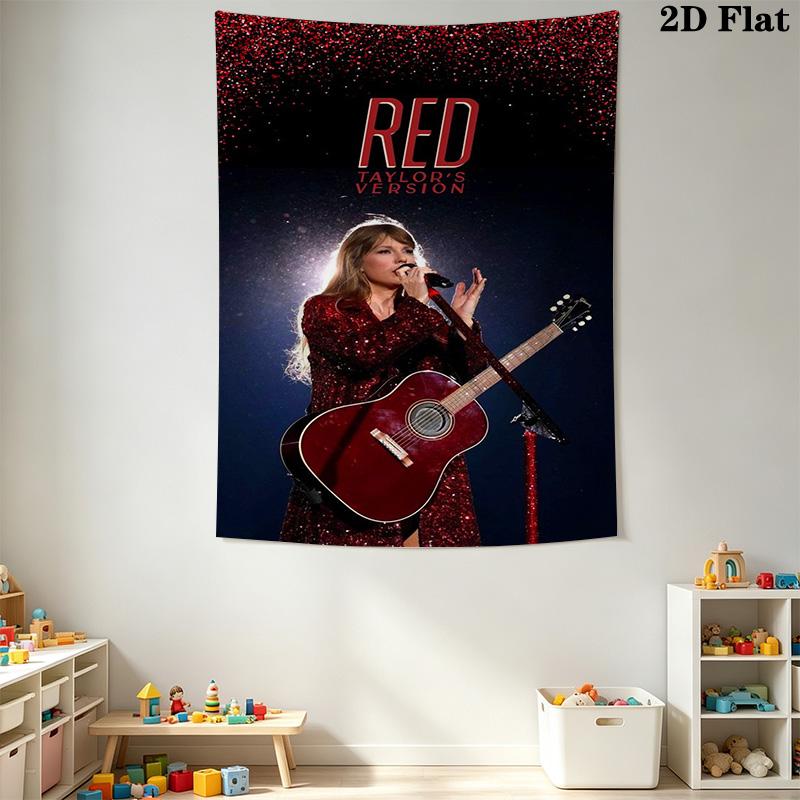 Taylor Swift Taylor'S Version Tapestry Wallmounted Background Cloth Home Decor Homestay Soft Decoration Tapestry Wall Decoration