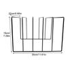Vinyl Record Stand Vinyl Record Display Shelf Black Iron Desktop Storage Book Rack Record Collection Storage Exhibit Stand