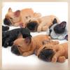 Handmade Sleepy French Bulldog & Shiba Inu Refrigerator Magnet