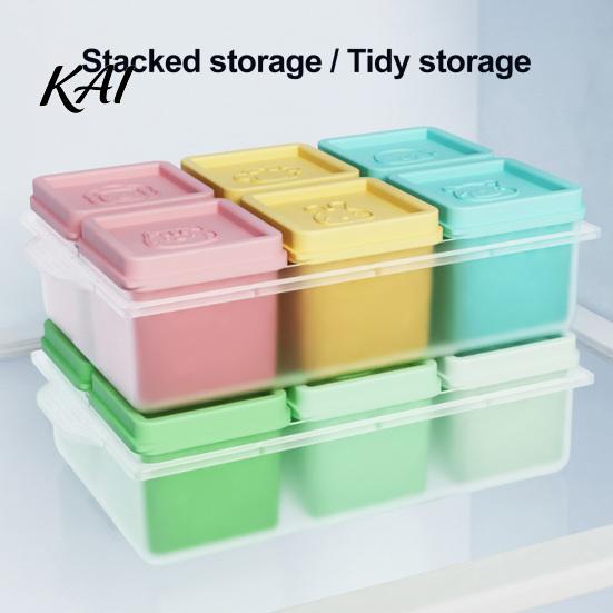 Food Freezer Storage Containers Grade Silicone Molds, Large Capacity 6 Compartments Meal Safe Pods Prep Containers, Leak-proof Reusable