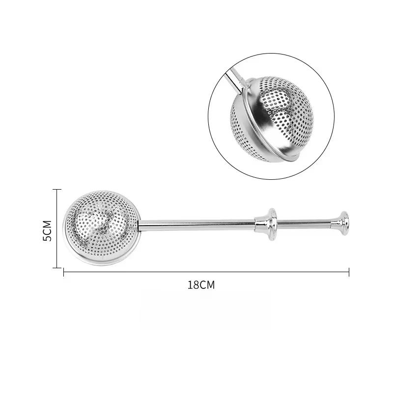 304 Stainless Steel Tea Filter Recyclable Tea Strainer Ball Metal Tea Bag Teapot Adjustable Tea Infuser Filter Kitchen Gadget