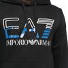 Emporio Armani EA7 Весна-Лето 23 Худи с принтом из букв Повседневная толстовка Мужская толстовка Черный 3RPM13-PJLSZ-1200