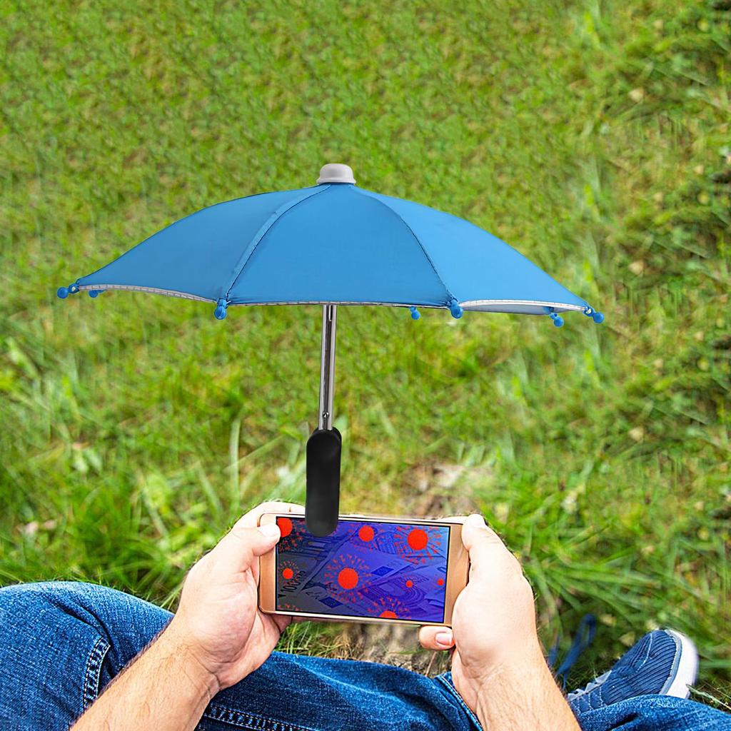 Новый зонт для мобильного телефона Универсальный солнцезащитный козырек для смартфонов Защита от солнца Зажим для телефона Велоспорт на открытом воздухе Солнцезащитный крем для мобильного телефона