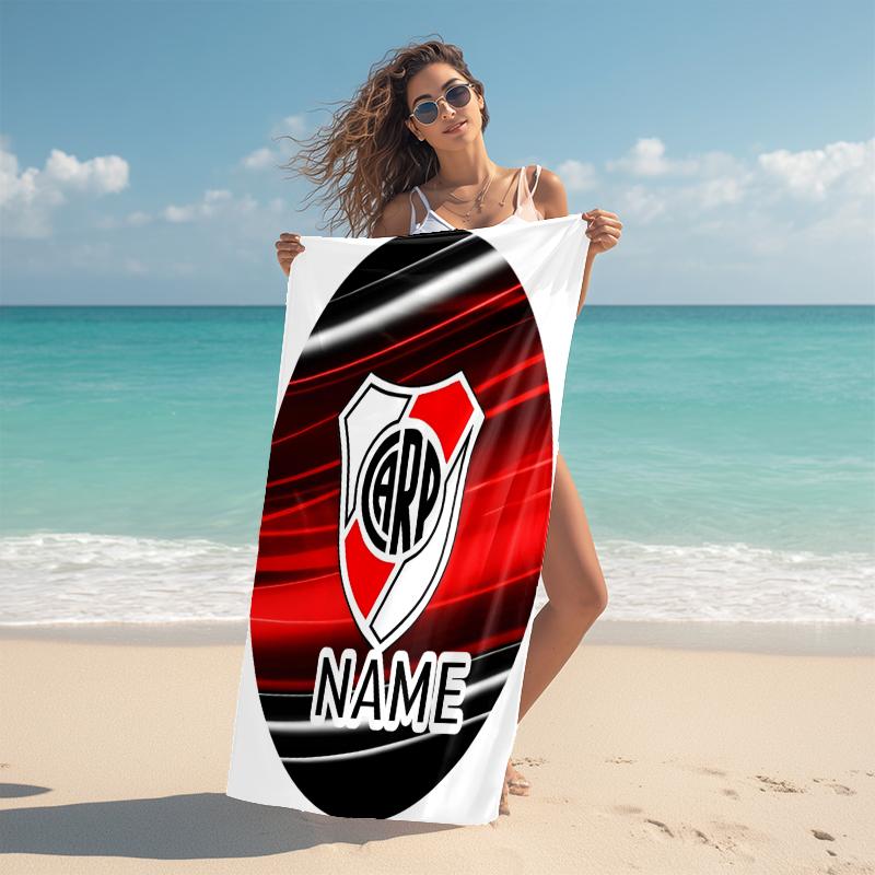 Personalized River Plate Fan Gear Beach Towel Microfiber Beach Towel Thin Absorbent for Beach Swimming Yoga Bath Sports. 0910175