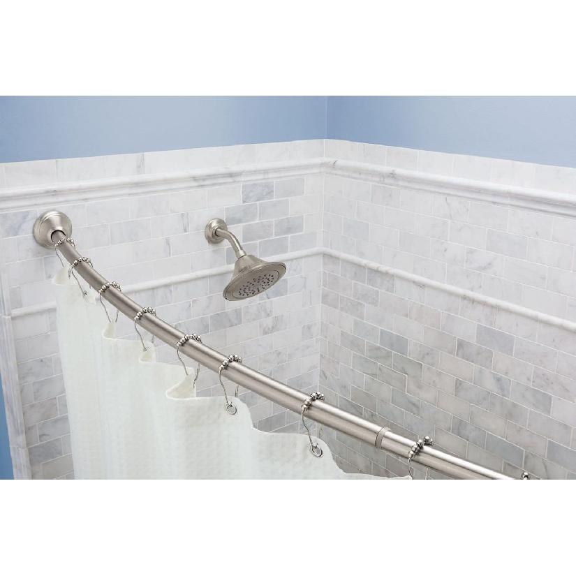 Moen SR2100BN Роликовые кольца для душевой шторы, 12 штук, Матовый никель