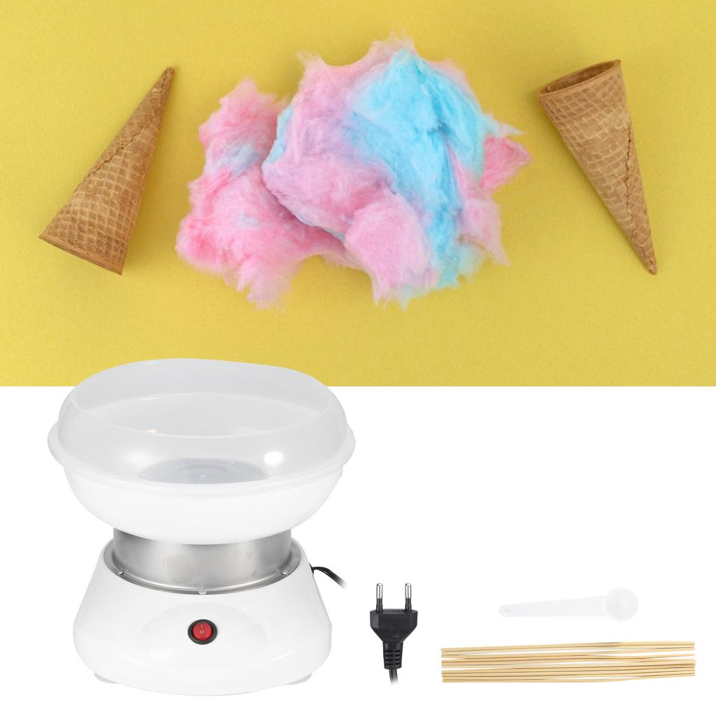 Бытовая электрическая машина для приготовления сахарной ваты своими руками, портативная машина для приготовления сахарной ваты, белая вилка EU 220 В