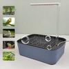 Automatic Birds Bath with Pump Electric Parrot Bathtub with Circulating Water Birds Shower Container Cage Accessory for Parakeet Cockatiel African