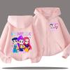 K-pop Demon Hunters Hooded Coat for Child Anime Huntrix Rumi Zoey Cartoon Fashion Zip Jacket Boy Girl Cute Top Kids Clothes Gift