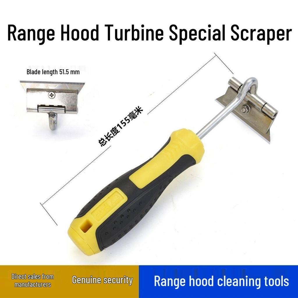 Home Appliance Oil Fume Hood Cleaning Tool: Turbine Housing Scraper and Utility Knife