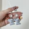 Kawaii Flocking Animal Phone Lanyard Cartoon Puppy Koala Keychain Creative Cute Keyring Bag Подвеска Для Пары Подарки