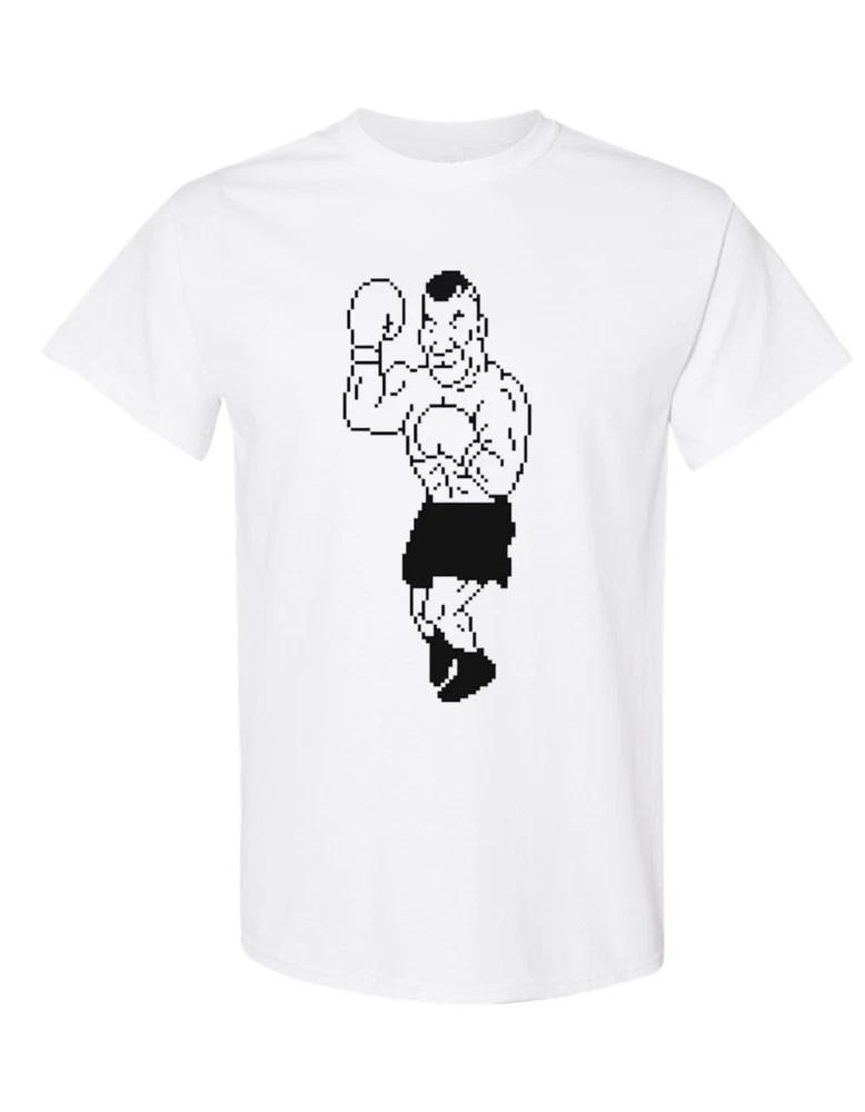 Unisexs mike t punch retro gaming shirt boxing iron style tee