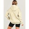 Women's Fashion Casual Solid Color Print Long Sleeve Hooded Hoodies & Sweatshirts