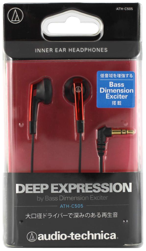 Наушники Audio Technica RD проводные внутренние вкладыши красного цвета ATH-C505