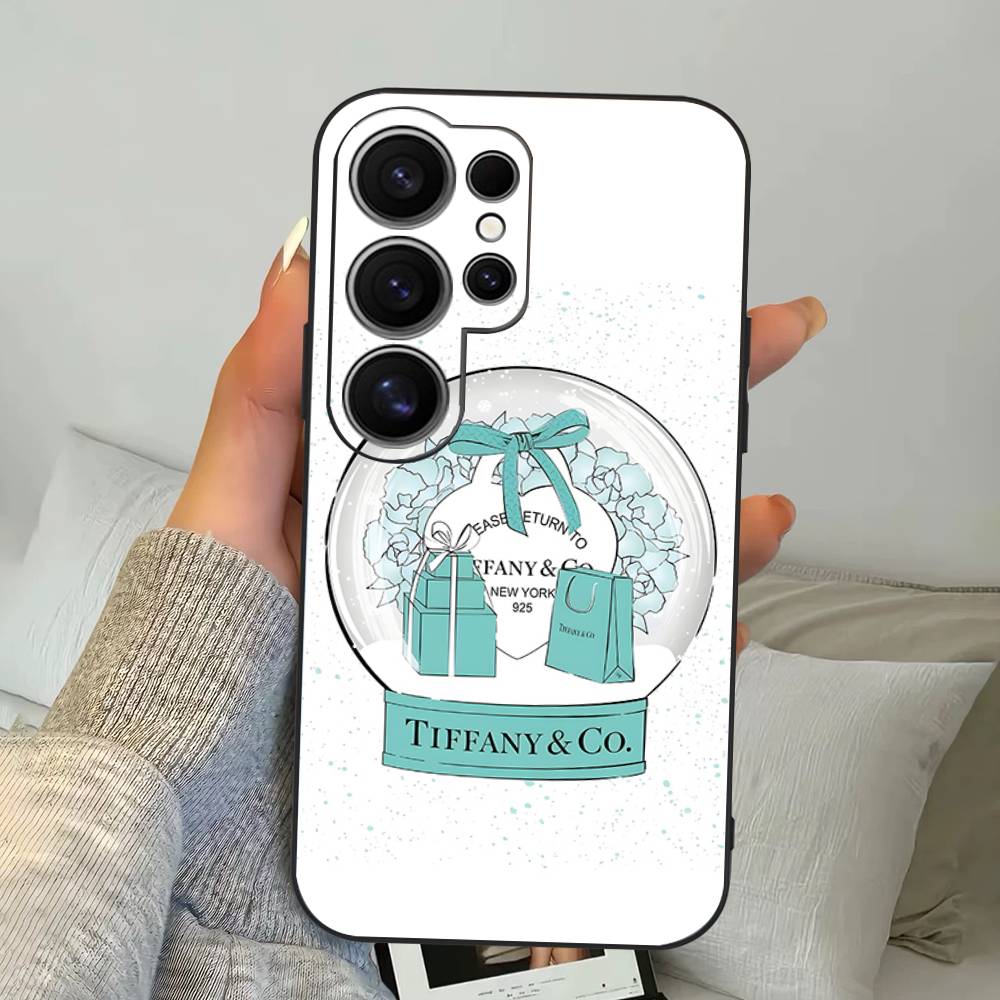 Чехол для телефона T-tiffanyS с логотипом для Samsung S 24 Fe 25 Ultra Plus 20 Lite 21 30 22 23 24 22 Ultra 5G Fundas
