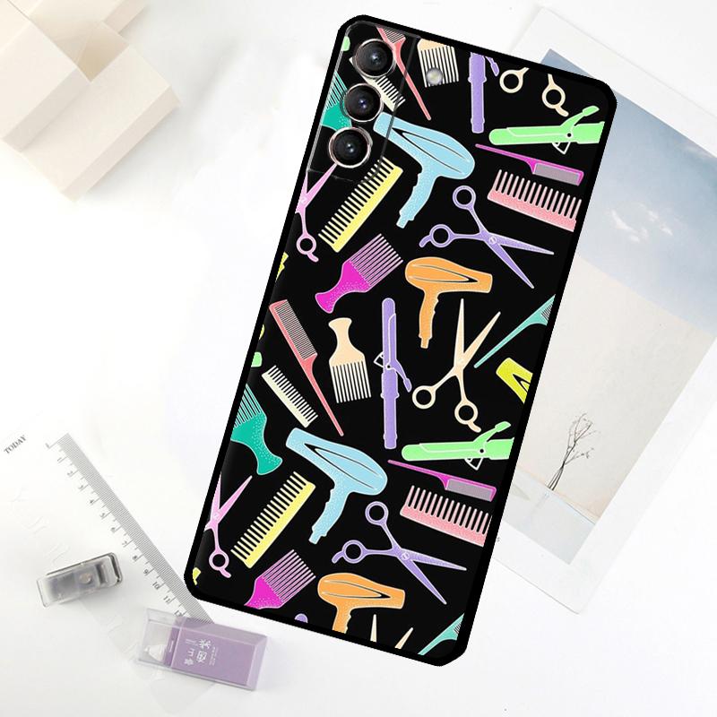 Чехол для телефона парикмахера для Samsung Galaxy S24 FE S23 Ultra S21 S22 S25 Ultra S9 S10 Plus S20 FE
