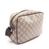 Used GUCCI GG plus Shoulder Bag 114291 PVC coated canvas leather Beige Brown Used Women