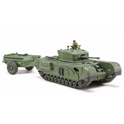 Tamiya 1/48 Military Miniature Series No. 94 British Churchill Mk. 7 Crocodile Tank Plastic Model 32594