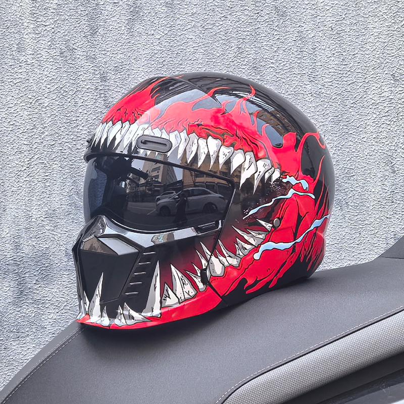 ORZ Новый Ретро Мотоциклетный Шлем Scorpion Cascos Moto Локомотив Личность Многоцелевой Комбинированный Шлем Половина M L XL XXL XXXL