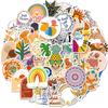 50 Pieces Rainbow Boya Series Stickers Diy Mobile Phone Case Tablet Refrigerator Skateboard Pack