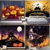 Halloween Pumpkin Psychedelic Scene Home Decoration Tapestry Hippie Bohemian Decoration Wall Hanging Sheets