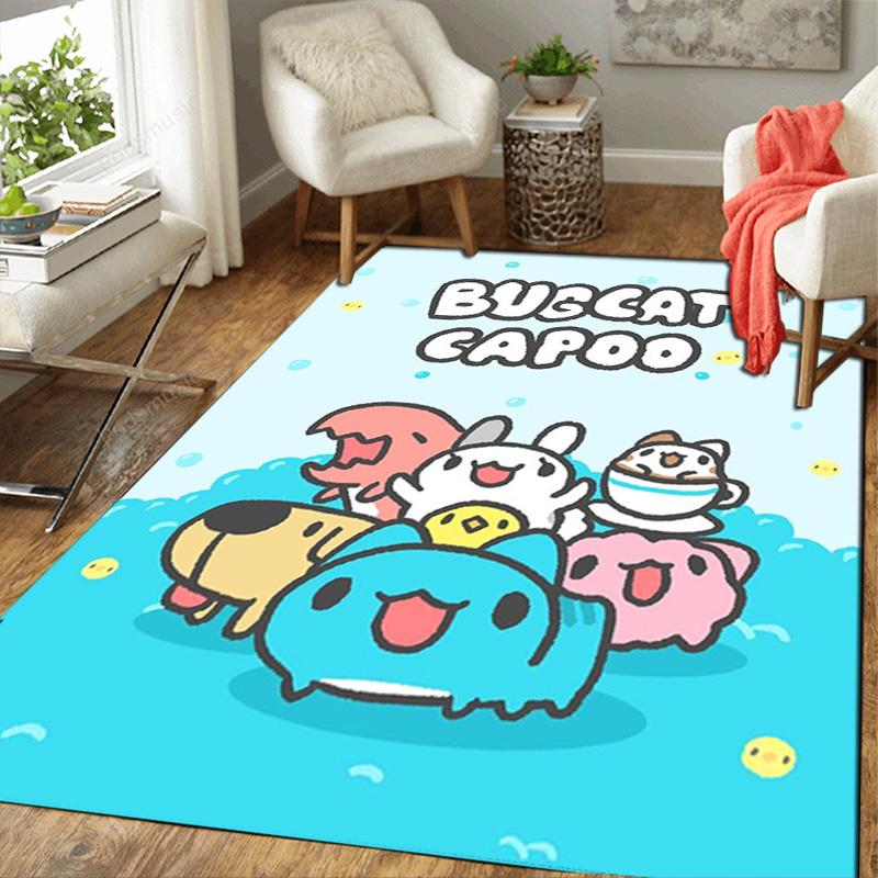 Bugcat Capoo Rug Floor Mat for Living Room or Bedroom Soft and Comfortable Carpet a Gift for Birthday and Holiday.SFF0917188