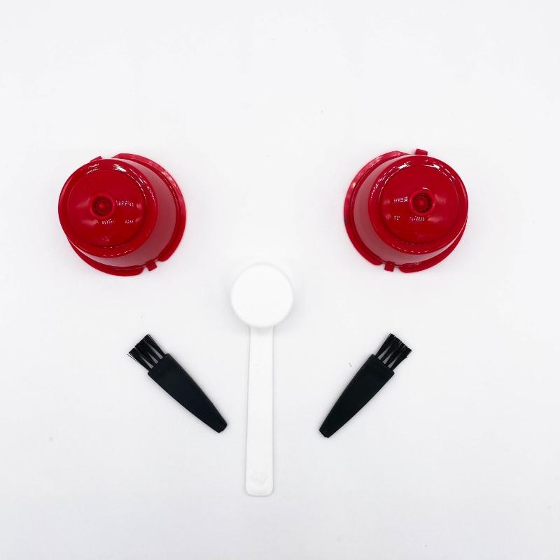 Многоразовые кофейные капсулы, фильтр-чашка для Nescafe Dolce Gusto, многоразовые колпачки, ложка-кисть, фильтр-корзины, мягкий вкус, сладкий