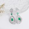 Gorgeous and Elegantly Design Natural Green Agate 925 Silver Earrings for Women and Girls Party & Holiday Gifts