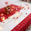 Светодиодные Помпоны Сказочная Гирлянда С 20 Розовыми Сердечками На Батарейках Романтическая Гирлянда Для Вечеринки Рождества Домашнего Декора