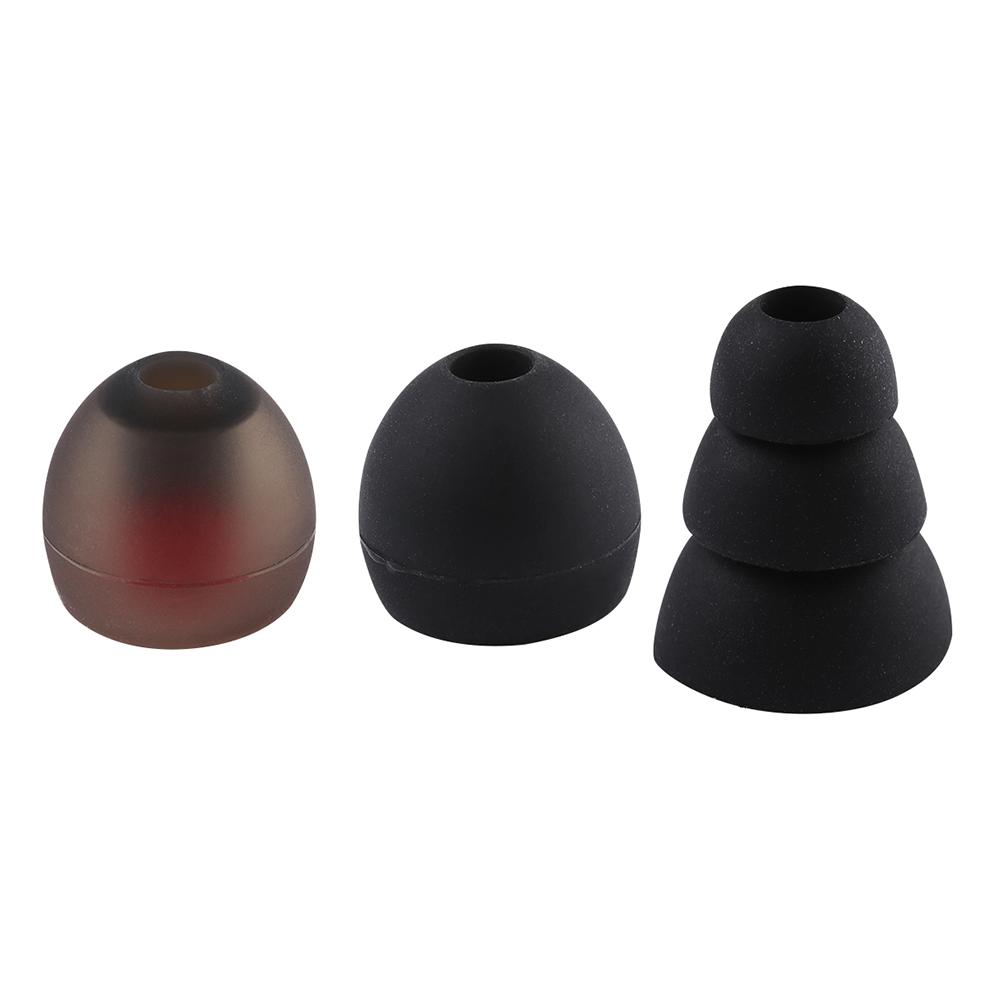Пары универсальных колпачков 4 мм, резиновые вкладыши, сменные наушники-вкладыши, силиконовые насадки для наушников