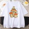 Cottagecore Aesthetic Mushroom Dark Academia Frog Новая мужская футболка Хип-хоп спортивная футболка Летний топ мужская одежда
