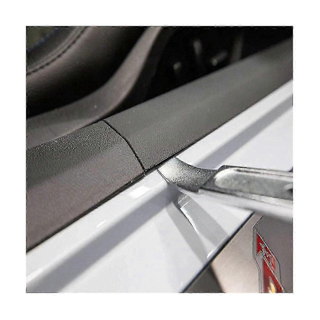 3-Piece Durable Metal Pry Bar Set, Silver Sheet Metal Prying Tools for Repair