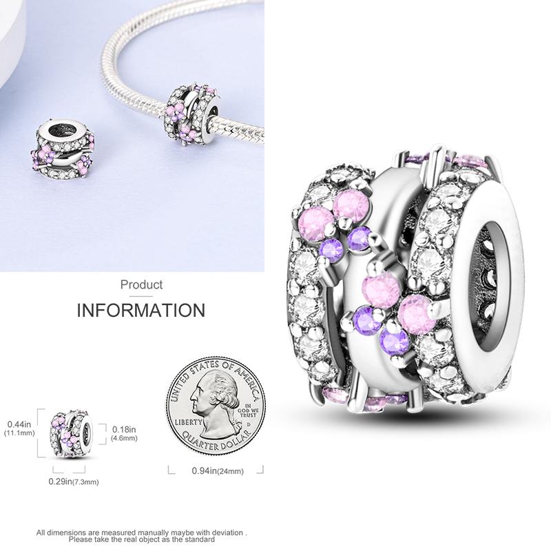Charms Plata De Ley 925 Devil's Eye Infinity Eternal Symbol Dragonfly Positioning Buckle Charms Fit Women DIY Jewelry