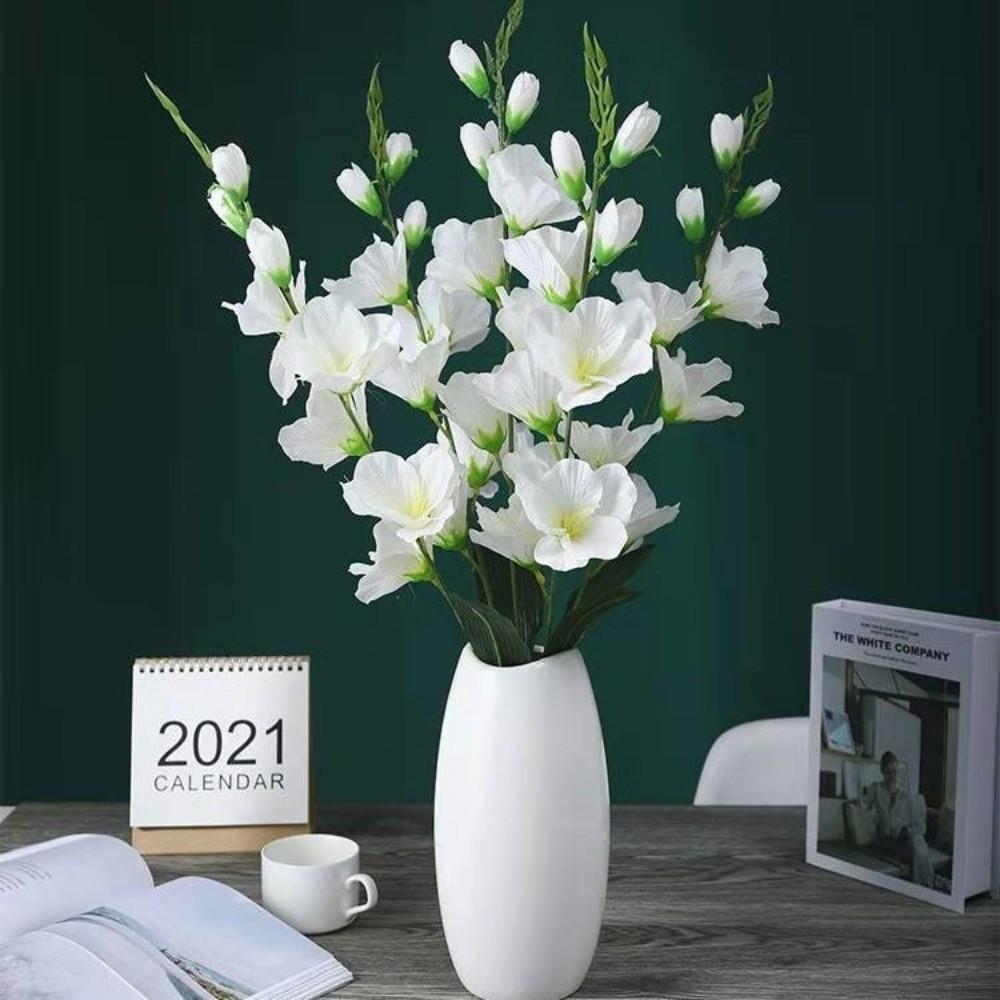 70cm Artificial Gladiolus Lifelike Fake Floral Decoration Artificial Flower Vase Arrangements