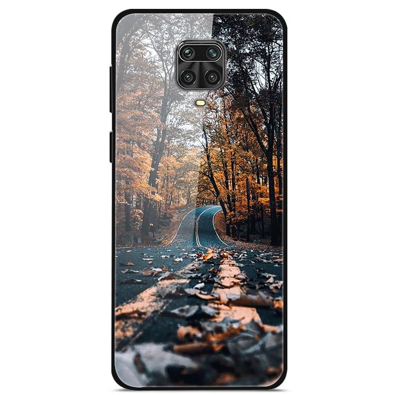 Закаленное Стекло Чехол Для Xiaomi Redmi Note 9S Чехол Мягкий Бампер Жесткий Стеклянный Чехол Для Xiaomi Redmi Note 9 S 9S Pro Max Чехол Для Телефона