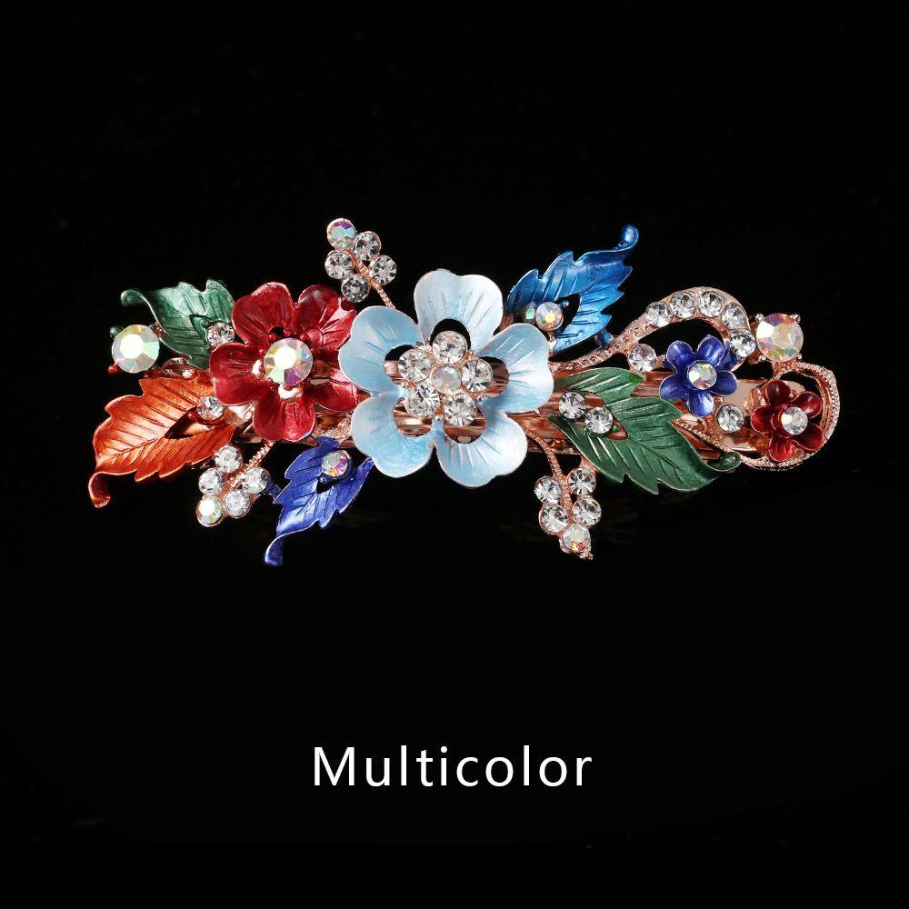 Мода Смола Цветочный Кристалл Заколка для Волос Головной Убор Аксессуары Цветок Заколки Милая Заколка
