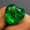 Natural Green Emerald Loose Gemstone 10 ct Colombian Heart Cut for Jewelry Making and Crafts
