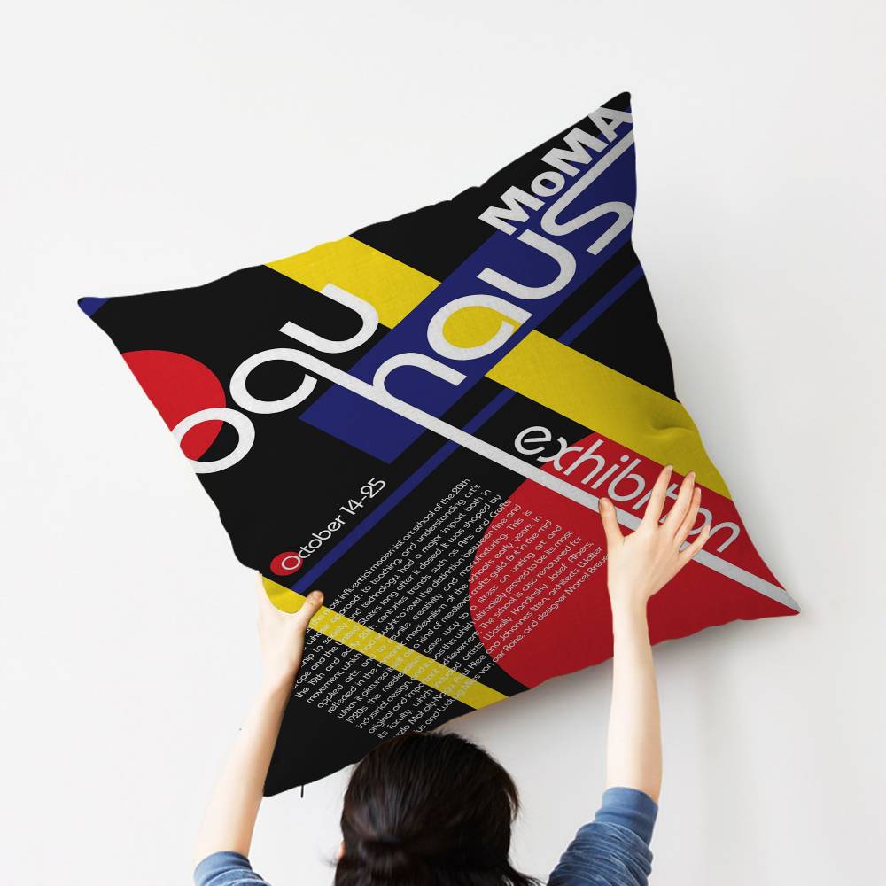 Colorful BBauhaus Pillow Gifts Home Office Furnishings Bedroom Sofa Car Cushion Cover case xcm