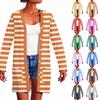 Women's Long Sleeve Cardigan Casual Jacket With Pockets Top