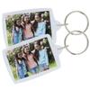 8 Transparent Keychains for Photos 3 X 4.5 Cm