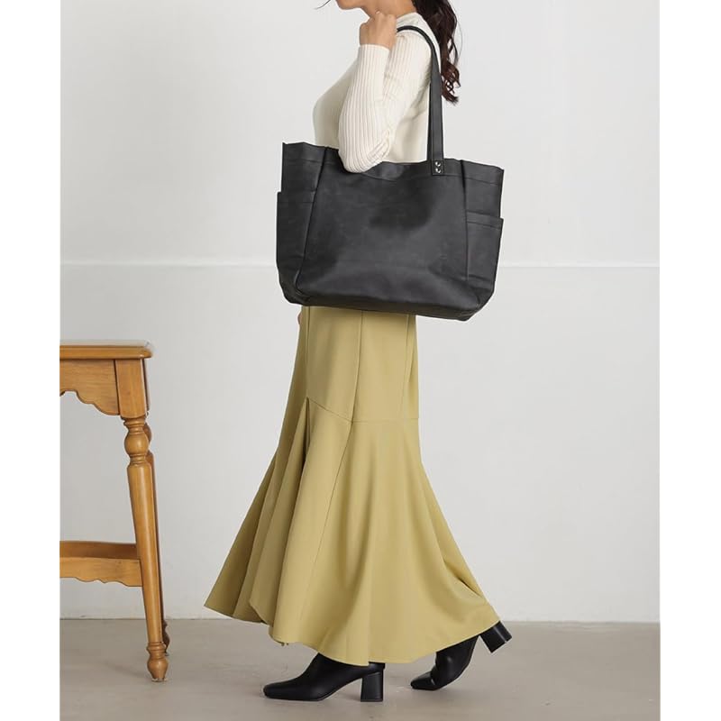 [Alto Rose] черная сумка-тоут большая сумка-тоут сумка через плечо сумка через плечо дамская сумочка дамская сумочка большой емкости Большая для поездок на работу Поездки в школу а4 А4 бизнес