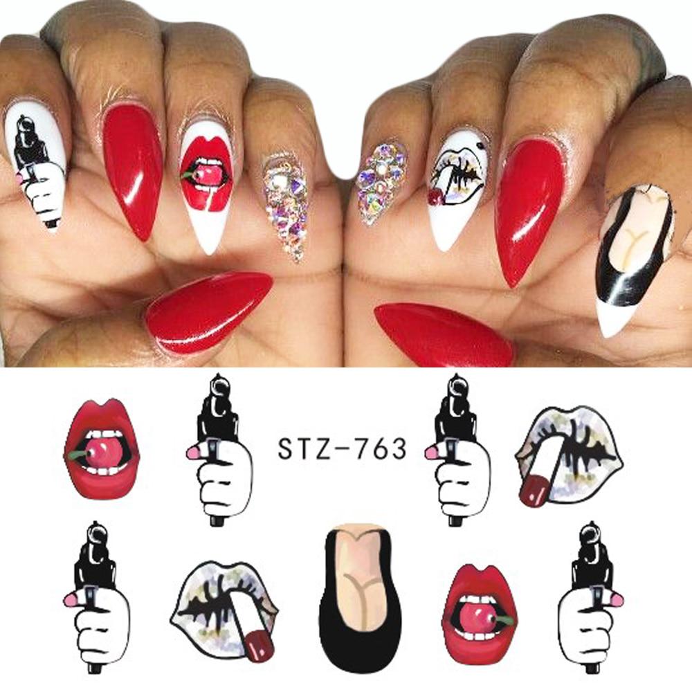 Наклейки на ногти 3D для оригинального маникюра и педикюра, 1 лист 10/25 шт.Широкий выбор рисунков