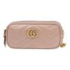 Серия GG Marmont Цепочка с золотым логотипом Marmont Стеганая кожа Однолямочный мессенджер Мини Женская Розовый