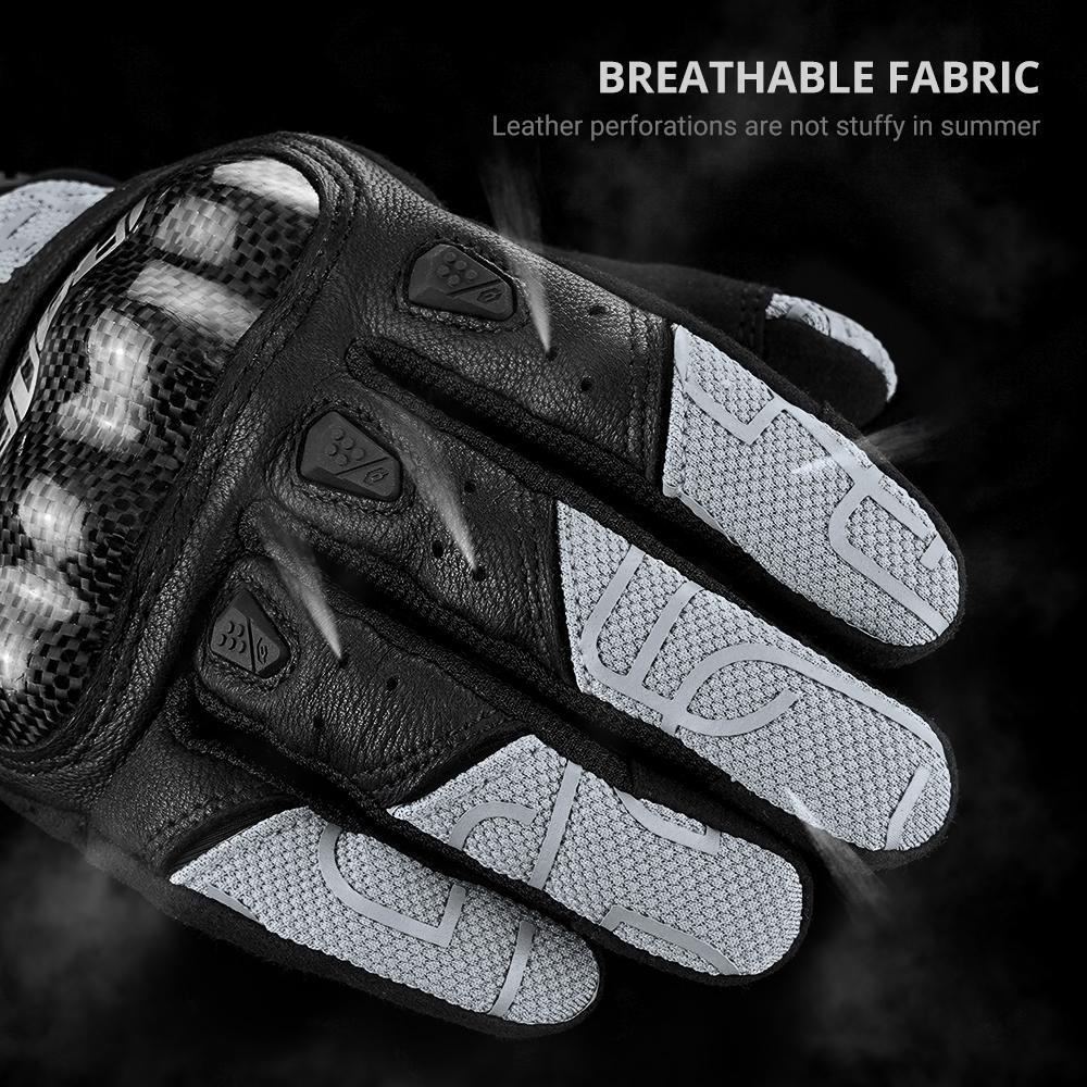 Motorcycle Gloves Summer Breathable Anti Slip Off-road Motorcycle Gloves Motorcycle Racing Riding Touch Screen Protective Gloves